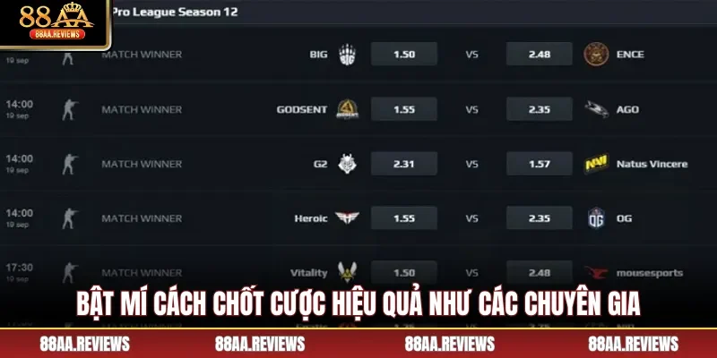 Bật mí cách chốt cược hiệu quả như các chuyên gia