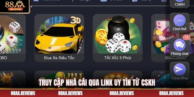 Truy cập nhà cái qua link uy tín từ CSKH